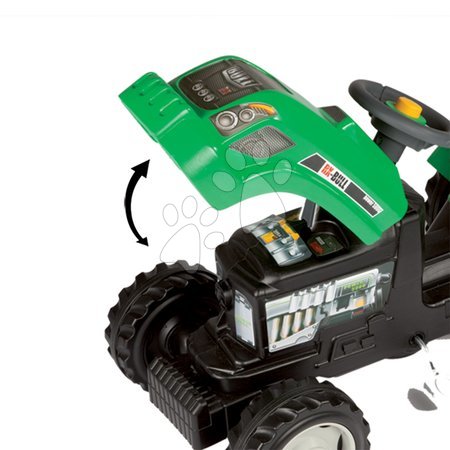 Pedálos gyermekjárművek - Pedálos traktor RX Bull Smoby - 2