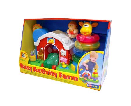 Hračky zvukové - Farma se žirafou a zvířátky Activity Kiddieland - 1