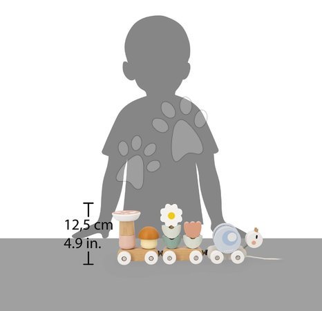 Pull-along toys - Wooden Pull-Along Train Snail Snail Train Sweet Cocoon Janod - 6