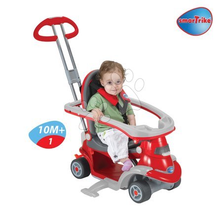 Odrážadlá od 6 mesiacov - Červené odrážadlo a kolobežka smarTrike - 3