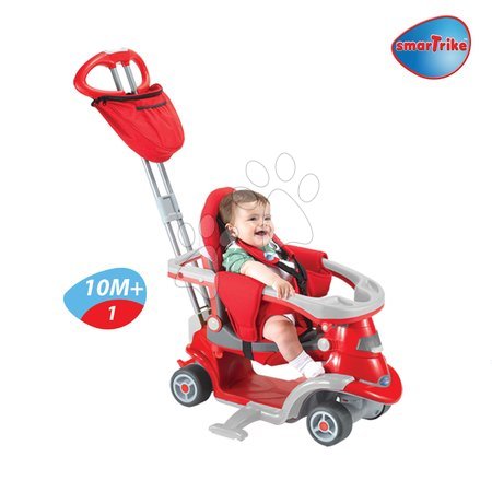 Odrážadlá od 6 mesiacov - Červené odrážadlo a kolobežka smarTrike - 2