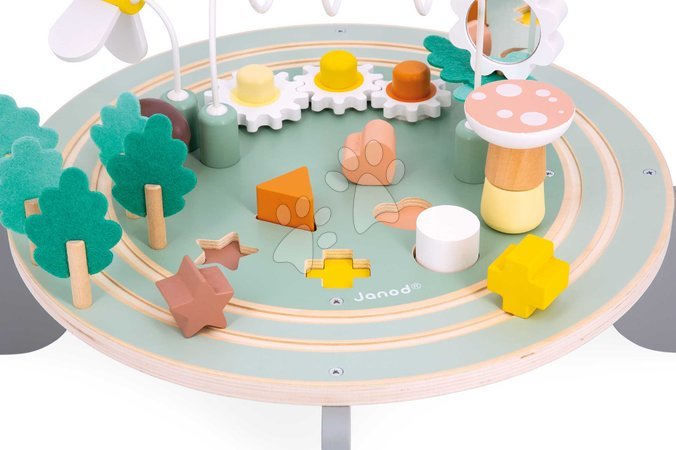 Juguetes educativos de madera - Drevený didaktický stolík Záhrada Garden Activity Table Sweet Cocoon Janod - 5