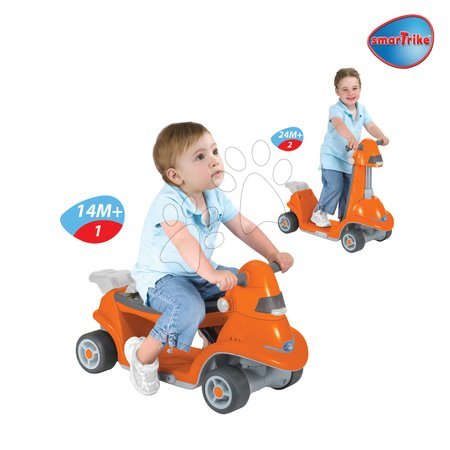 Koloběžky tříkolové - Koloběžka a odrážedlo All in One 2v1 smarTrike - 1