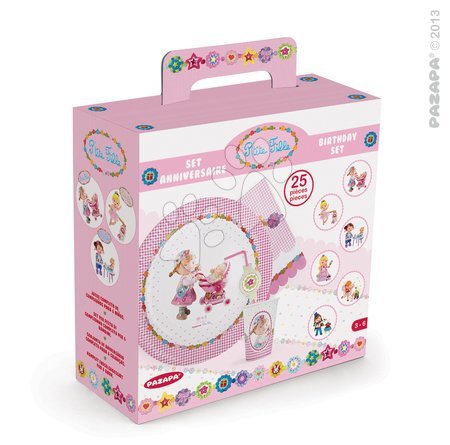 Produse bebe - Set veselă Birthday Set P'tite Fille Pazapa