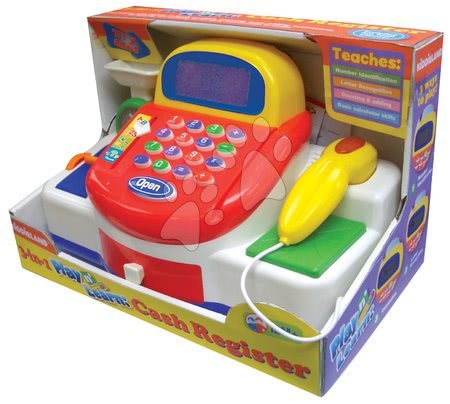 Igračke za djecu od 1 do 2 godine - KIDDIELAND 40790 Activity pokladňa s tlacitkami, so zvukom a svetlom, od 18 mesiacov, 34*18*21 cm_1