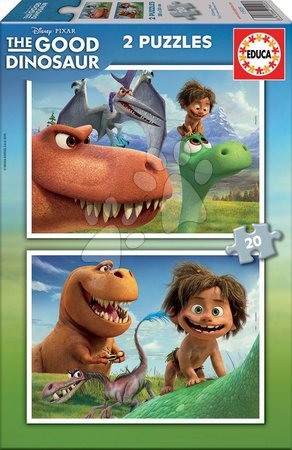 Puzzle de copii maxim 100 piese - Puzzle Bunul Dinozaur Educa - 1