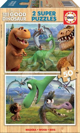 Fából készült Disney - Fa puzzle Dínó tesó Educa - 1