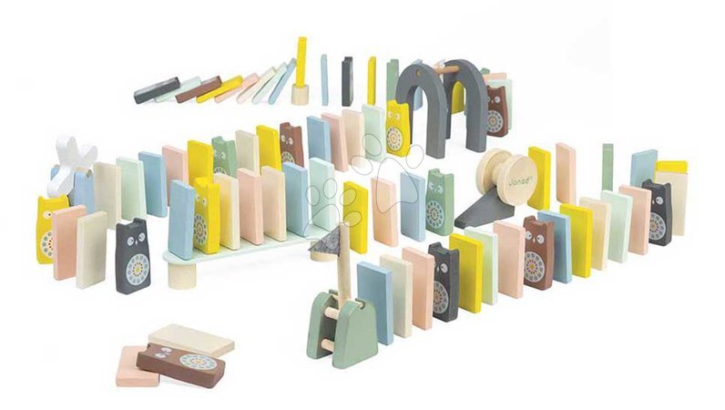 Dominoes and lotto games - Wooden dominoes Dominoes Sweet Cocoon Janod - 3