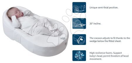Detská izba a spánok - Hniezdo na spanie Cocoonababy® Red Castle pre bábätká s doplnkami biele od 0 mesiacov_1
