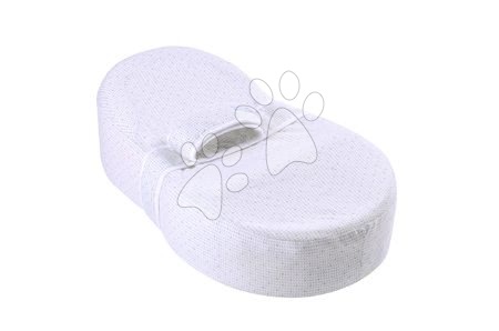 Detská izba a spánok - Hniezdo na spanie Cocoonababy® pre bábätká Leaf Red Castle 0-4 mesiacov s doplnkami šedé s lístočkami