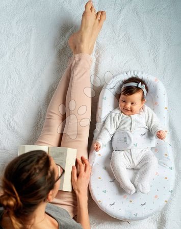 Otroška soba in spanje - Gnezdo za spanje Cocoonababy® za novorojenčke Red Castle Cotton Bubbles 0-4 meseca bel iz bombaža (z dodatki)_1