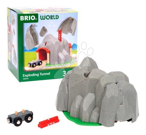 Holzeisenbahnen BRIO - Drevený tunel s funkciou explózie Tunnel BRIO - 2