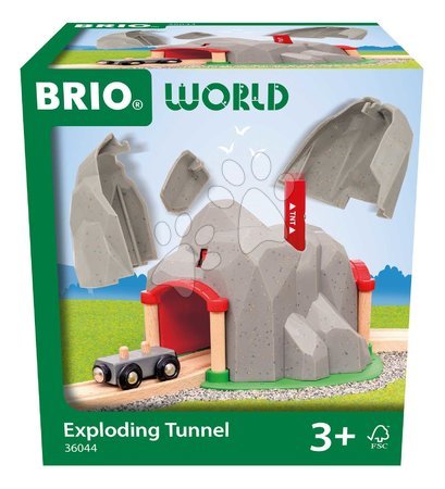 Holzeisenbahnen BRIO - Drevený tunel s funkciou explózie Tunnel BRIO - 3