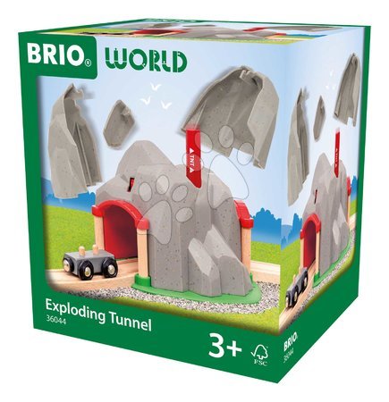 Holzeisenbahnen BRIO - Drevený tunel s funkciou explózie Tunnel BRIO - 4