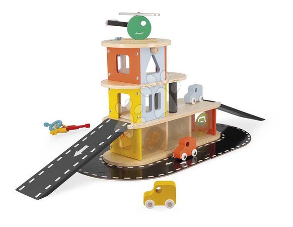 Garage playsets - Wooden garage Garage Bolid Janod - 3