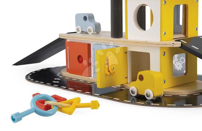Garage playsets - Wooden garage Garage Bolid Janod - 5