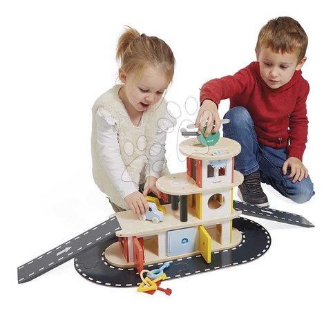 Garage playsets - Wooden garage Garage Bolid Janod - 10
