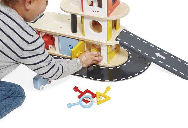 Garage playsets - Wooden garage Garage Bolid Janod - 11