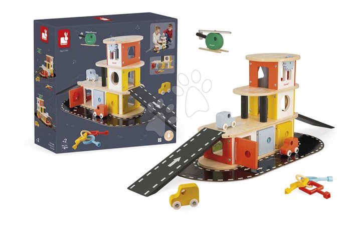 Garage playsets - Wooden garage Garage Bolid Janod - 12