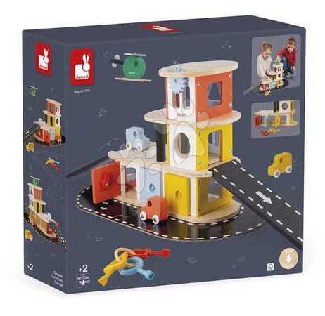 Garage playsets - Wooden garage Garage Bolid Janod - 14