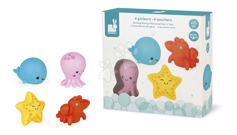 Giocattoli da bagnetto - Giocattoli bagnetto Animali marini Sea Animals Squirters Janod - 11