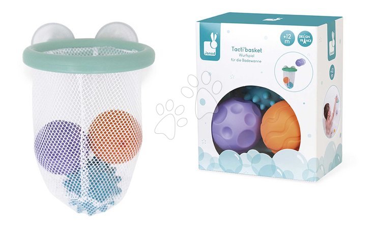 Brinquedos para banheira - Brinquedo de água cesta de basquete Tacti Basket Janod - 5