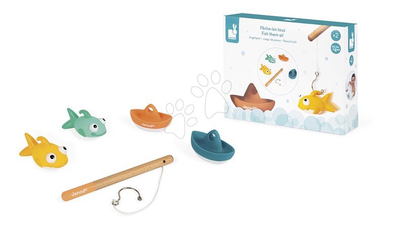 Jouer au pêcheur - Jouet de bain canne à pêche Fish Them All Janod - 8