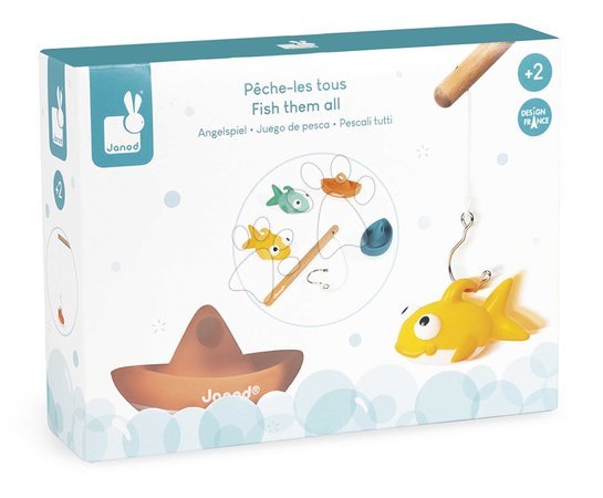 Jouer au pêcheur - Jouet de bain canne à pêche Fish Them All Janod - 11