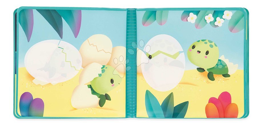 Играчки за вана - Книга за вода Костенурки The Magical Life of Sea Turtles Janod - 6