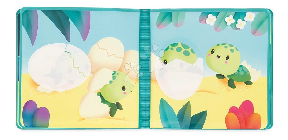 Играчки за вана - Книга за вода Костенурки The Magical Life of Sea Turtles Janod - 7
