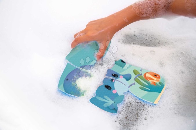 Puzzle dla dzieci do 100 elementów - Puzzle do wody Morskie zwierzątka My Ocean Bath Puzzle Janod - 8