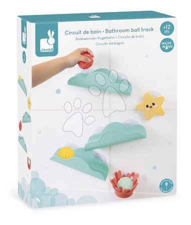 Brinquedos para banheira - Brinquedo de água pista de bolinhas temática do mar banheiro Sea Themed Bathroom Ball Track Janod - 8