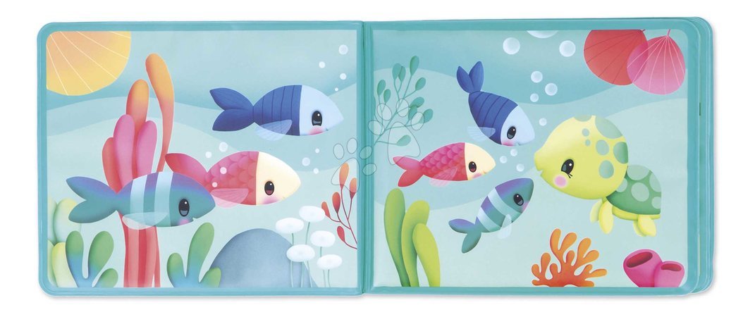 Brinquedos para banheira - Livro para a água Mundo Marinho Under the Sea Party Janod - 3