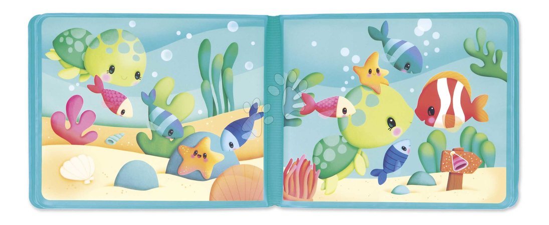 Brinquedos para banheira - Livro para a água Mundo Marinho Under the Sea Party Janod - 4