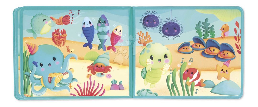 Brinquedos para banheira - Livro para a água Mundo Marinho Under the Sea Party Janod - 5