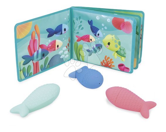 Brinquedos para banheira - Livro para a água Mundo Marinho Under the Sea Party Janod - 8