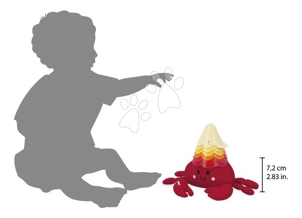 Brinquedos para banheira - Brinquedo para água Caranguejo Bernard e concha Bernard e sua concha Janod - 6