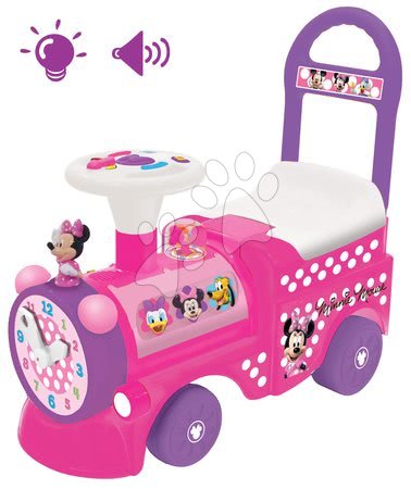 Járművek gyerekeknek Kiddieland - Bébitaxi Disney Minnie mozdony Kiddieland rózsaszín elektronikus fénnyel és hanggal 12 hó-tól
