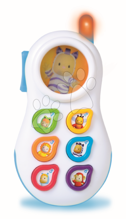 Neaktívna Staré položky - SMOBY 211312 Cotoons detský telefón so zvukmi, modrý a ružový, +6 mesiacov, 7*15*2,5 cm  - 2