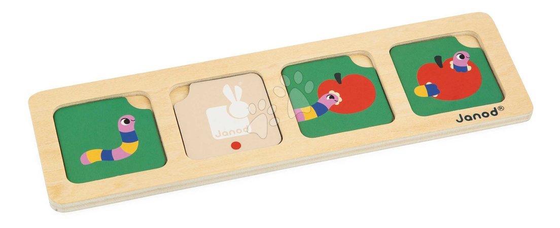 Drewniane gry edukacyjne  - Vzdelávacia hra časová následnosť Záhrada The Garden Sequences Cards Janod - 2