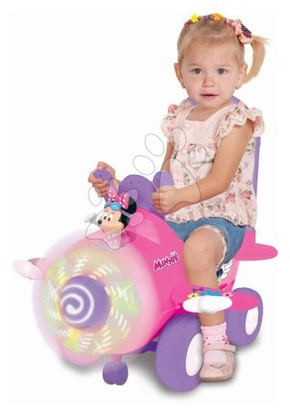 Jeździki z dźwiękiem - Jeździk samolot Myszka Minnie Kiddieland - 1