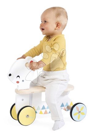Leseni poganjalci - Drevené odrážadlo Medveď Bear Ride-On Pure Janod - 4