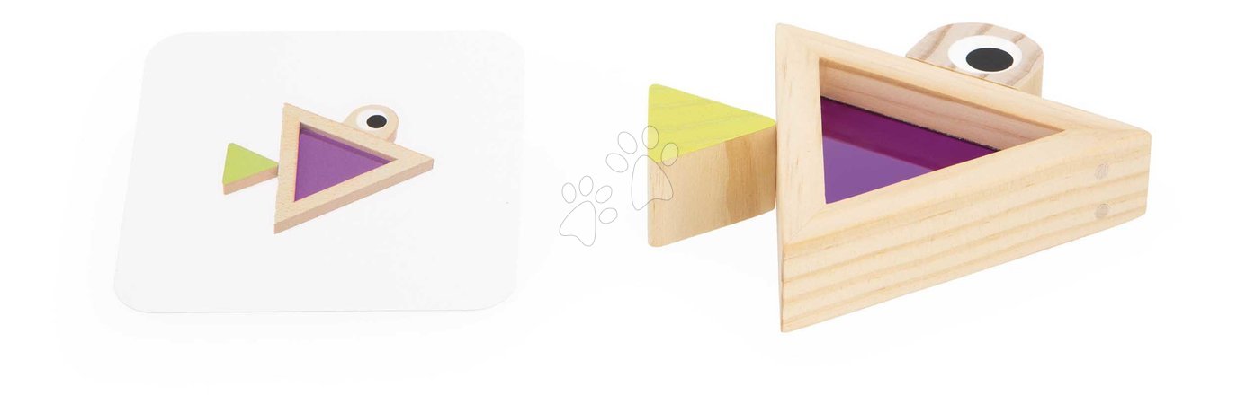 Дървени кубчета - Дървени кубчета Translucent Blocks Sensory Janod - 7