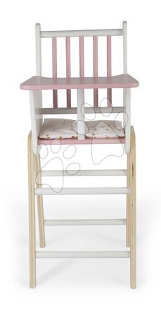 Krzesełka dla lalek - Drevená jedálenská stolička pre bábiku Candy Chic High Chair Janod - 4