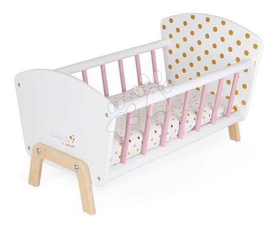 Berços e berço para bonecas - Berço de madeira para boneca Candy Chic Doll's Bed Janod