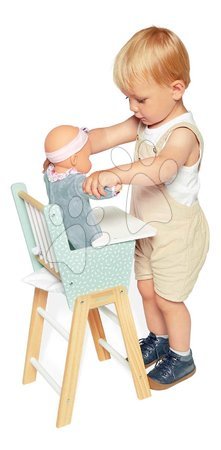 Berços e berço para bonecas - Cadeira de madeira para boneca Zen High Chair Janod - 6