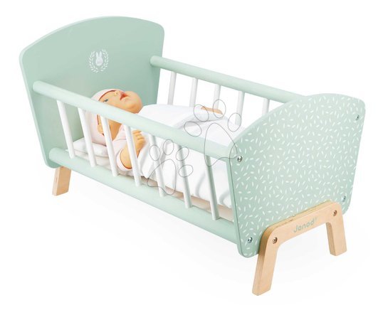 Berços e berço para bonecas - Cama de madeira para boneca Zen Doll's Bed Janod_1