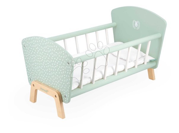 Легла и люлки за кукли - Дървено легло за кукла Zen Doll's Bed Janod - 3