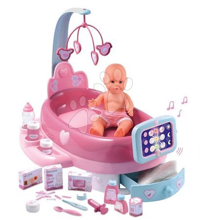Játékbaba kiságyak és bölcsők - Babacenter játékbabának Baby Nurse Smoby - 5