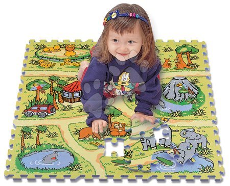 Puzzle a spoločenské hry - Penové puzzle Safari zvieratká Lee